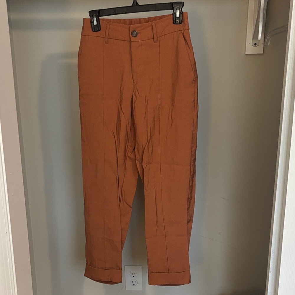 Burnt Orange Chino Pants